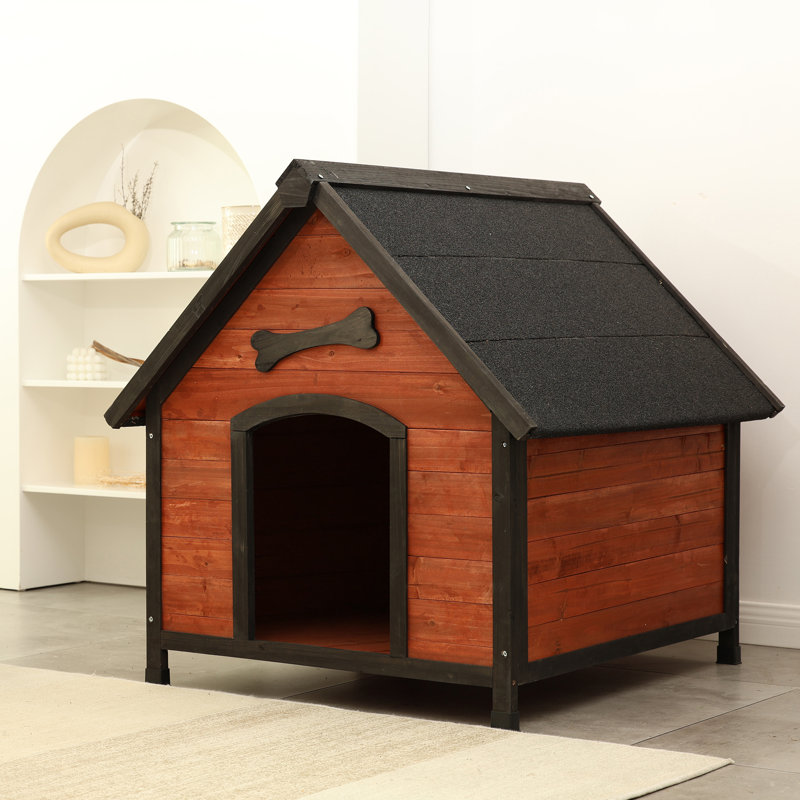 Tucker Murphy Pet™ 33'' Wood Dog House Wooden Dog Polymer